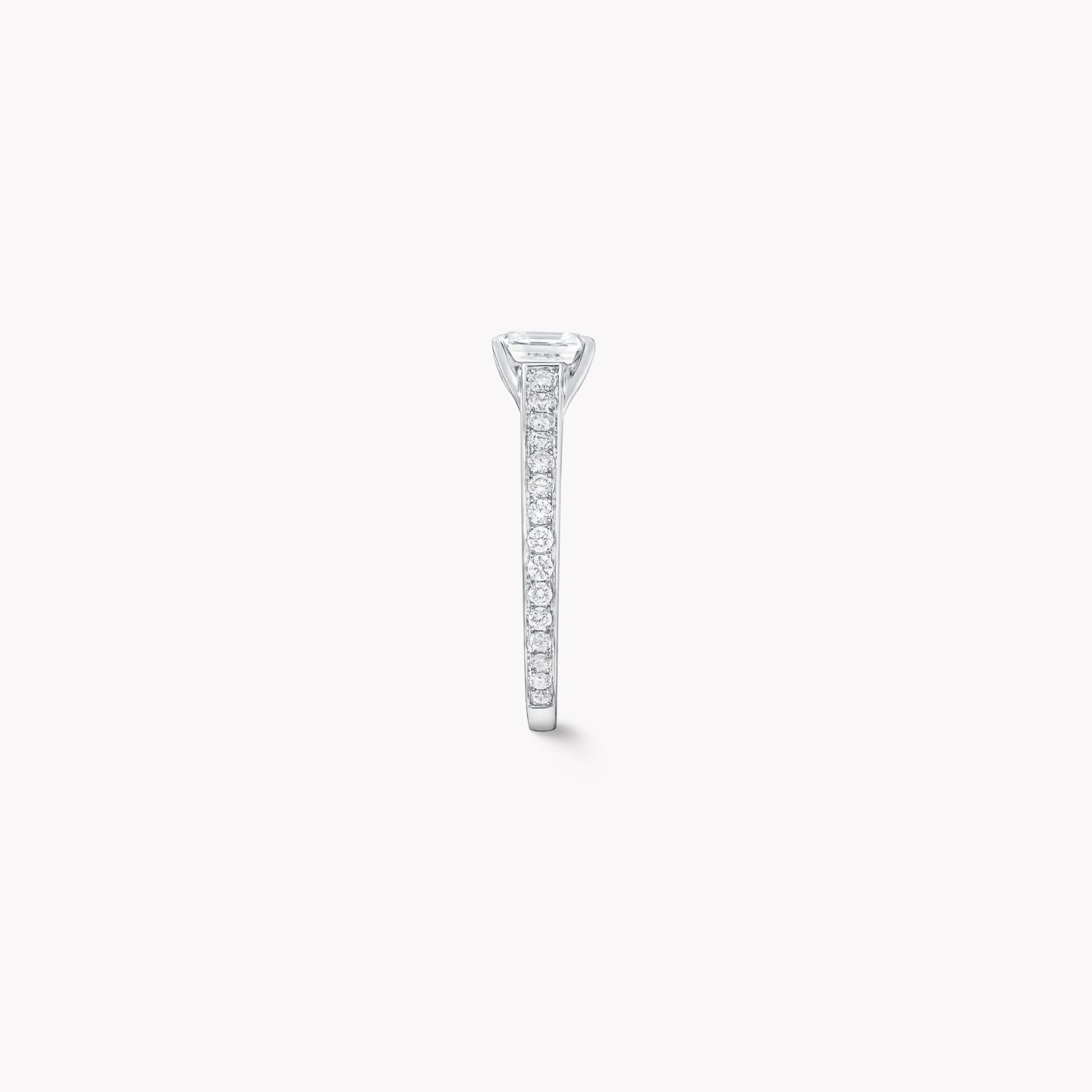 Graff Flame Square Emerald Cut Diamond Engagement Ring^ Emerald|Flame