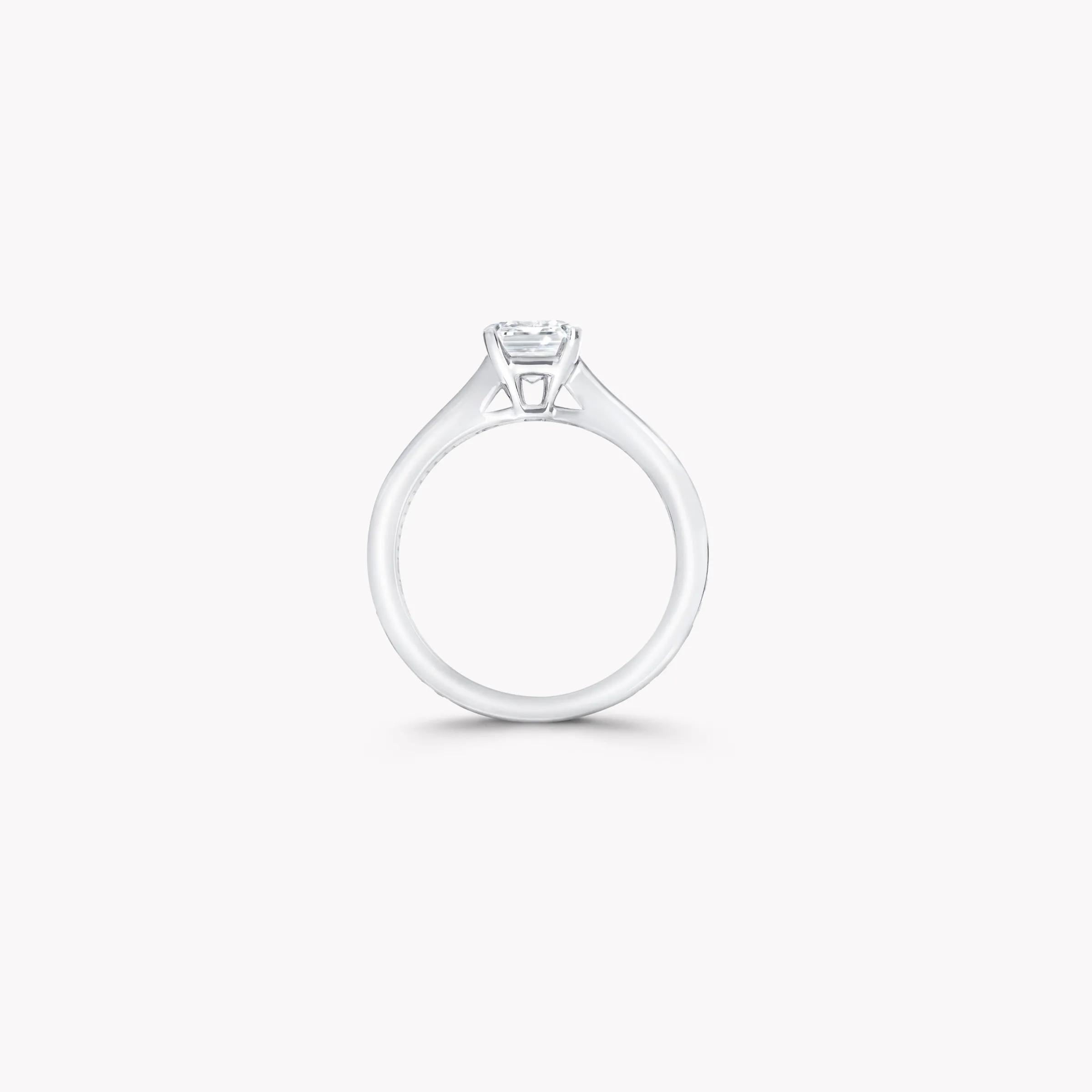 Graff Flame Square Emerald Cut Diamond Engagement Ring^ Emerald|Flame