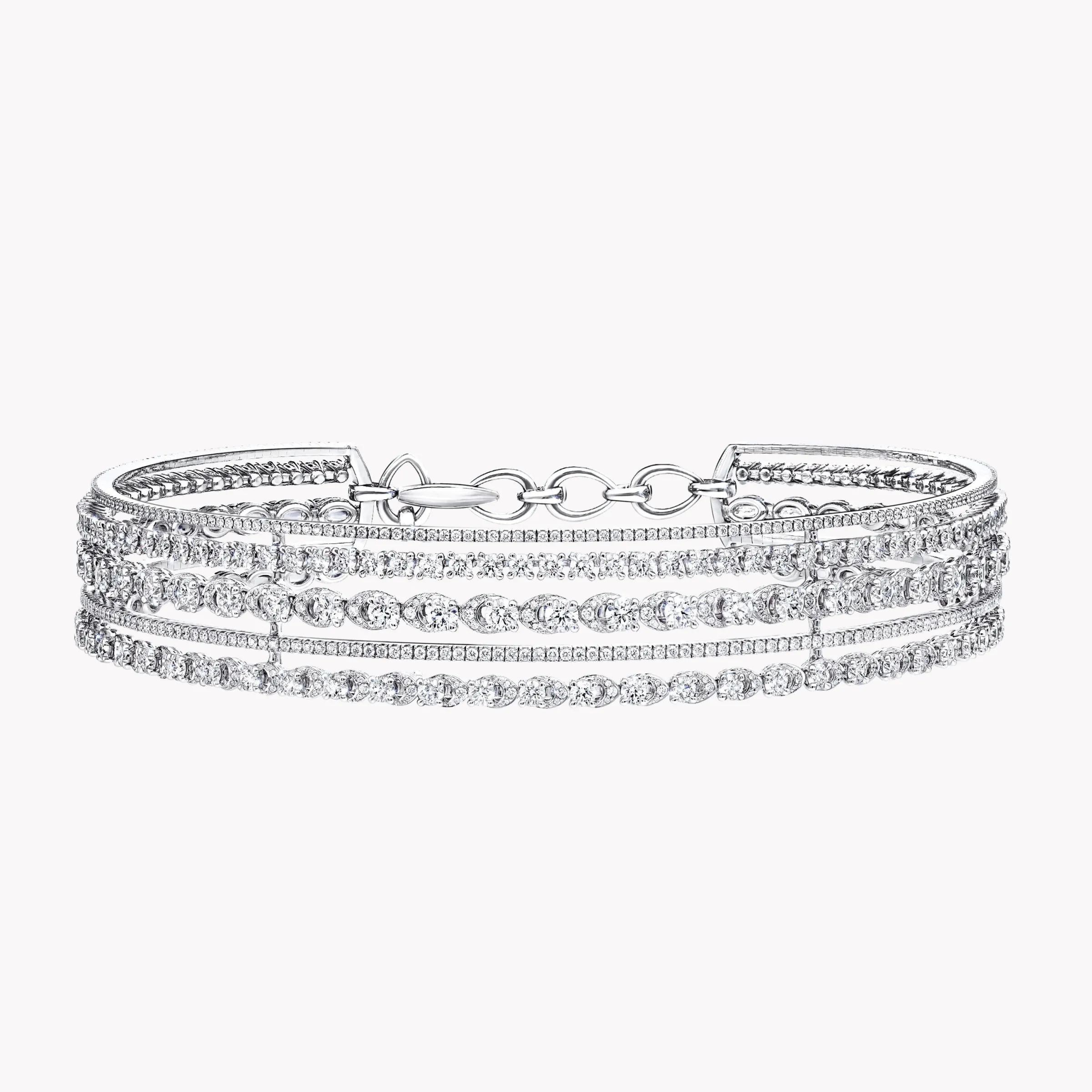 Graff Gateway Five Row Diamond Choker Necklace^ Tribal|Necklaces & Pendants