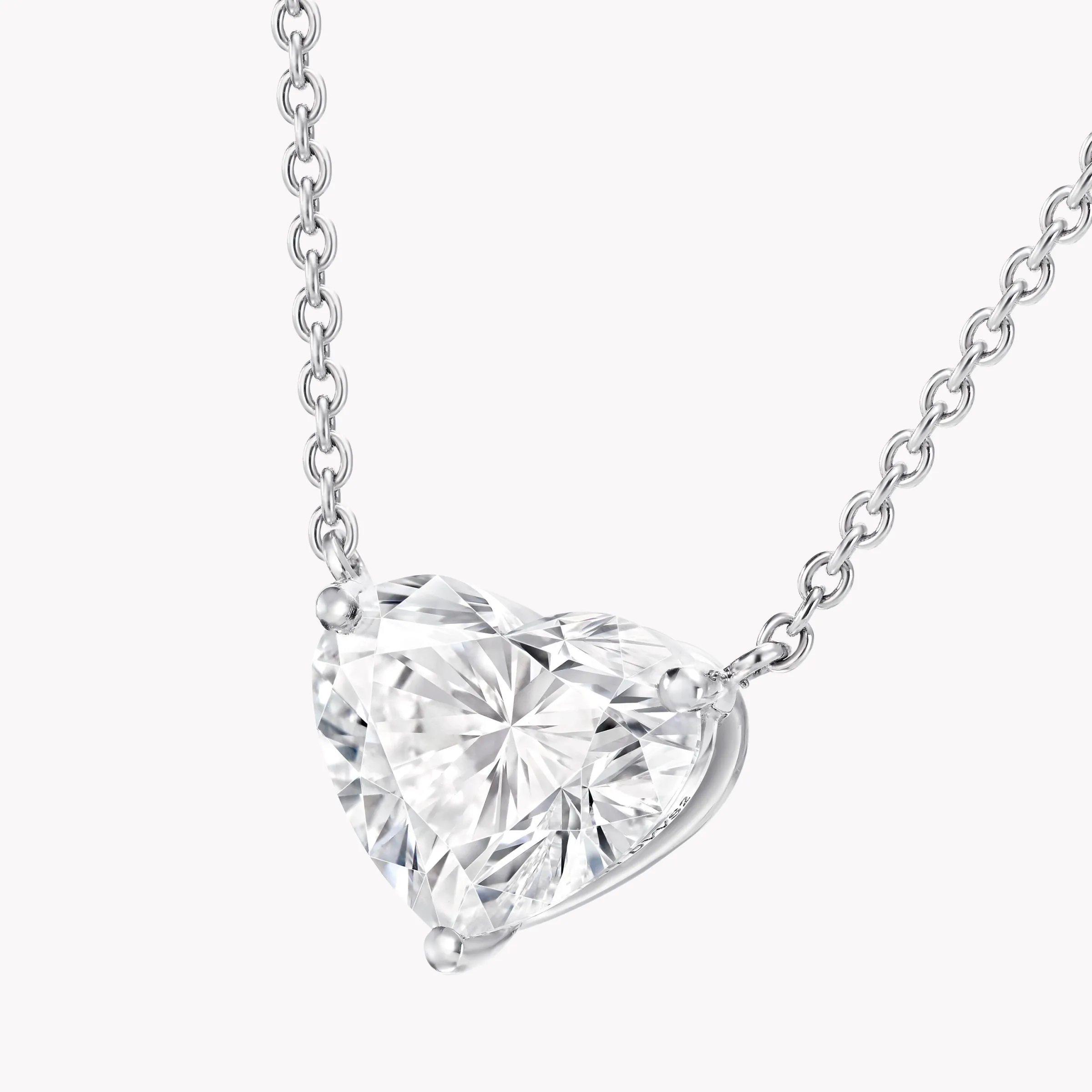 Graff Heart Shape Diamond Pendant^ Bridal Jewelry|Platinum