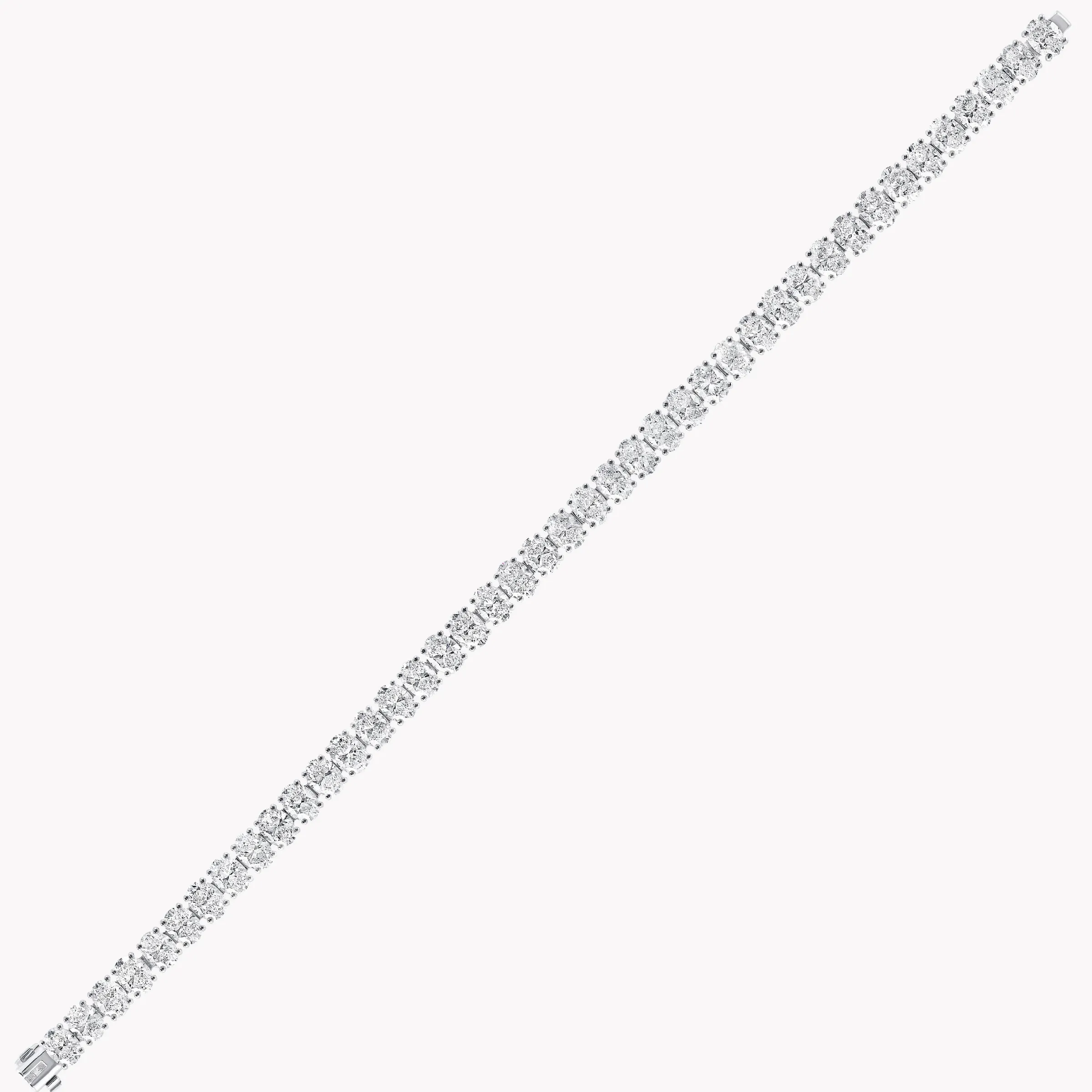 Graff Oval Cut Diamond Bracelet^ White Gold|White Diamond