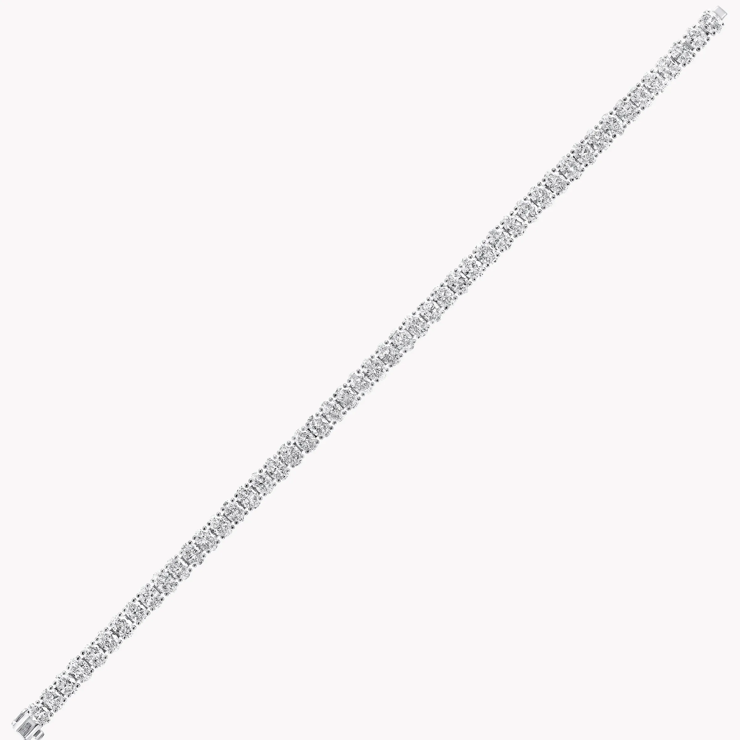 Graff Oval Cut Diamond Bracelet^ Bridal Jewelry|White Gold