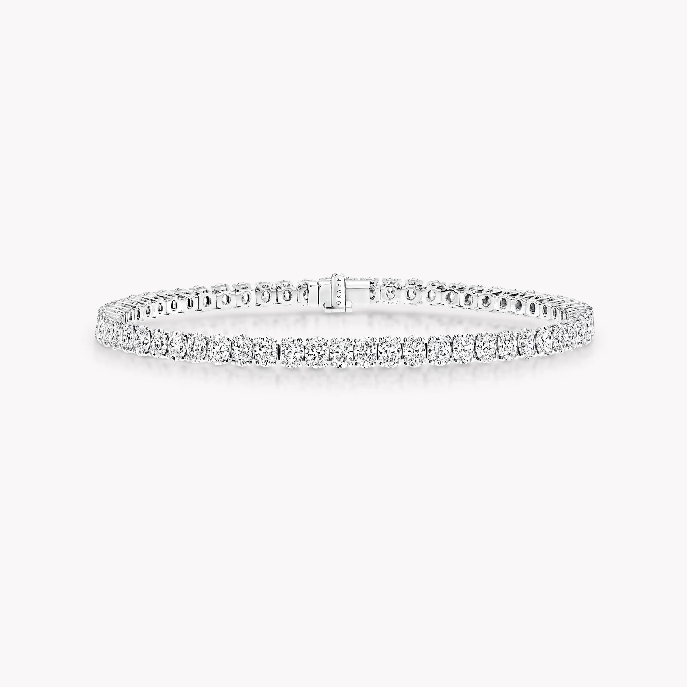 Graff Oval Cut Diamond Bracelet^ Bridal Jewelry|White Gold