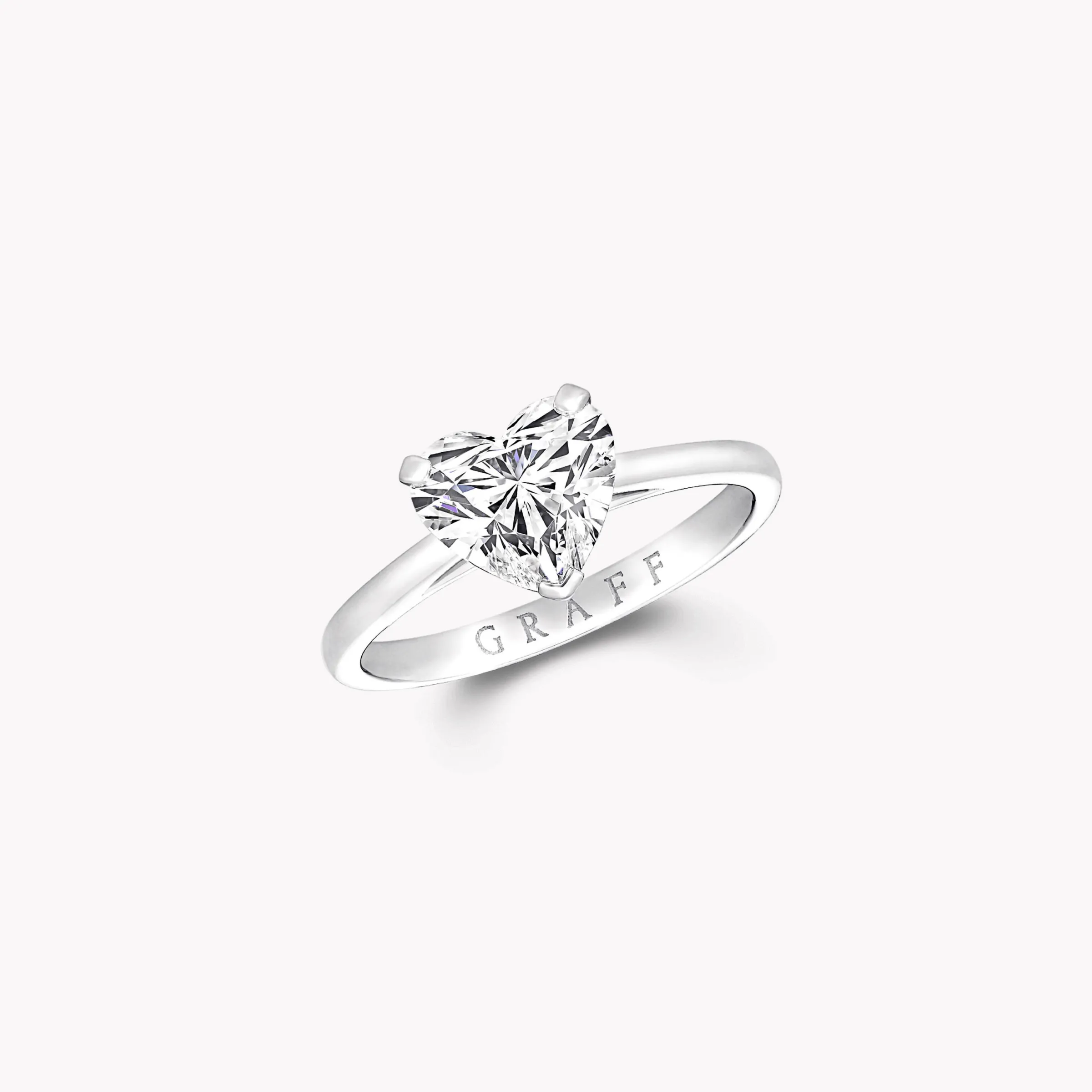 Graff Paragon Heart Shape Diamond Engagement Ring^ Heart|Paragon