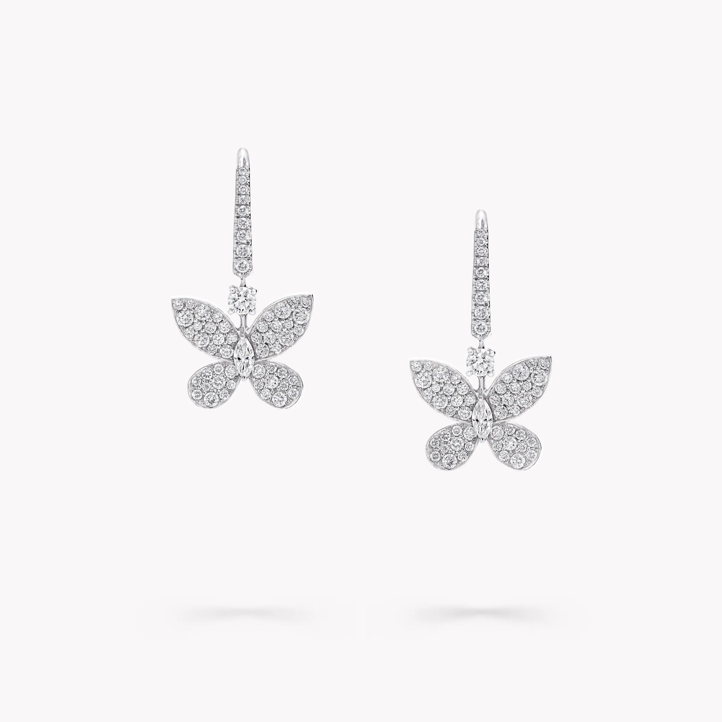 Graff Pavé Butterfly Mini Diamond Drop Earrings^ Butterfly|Earrings