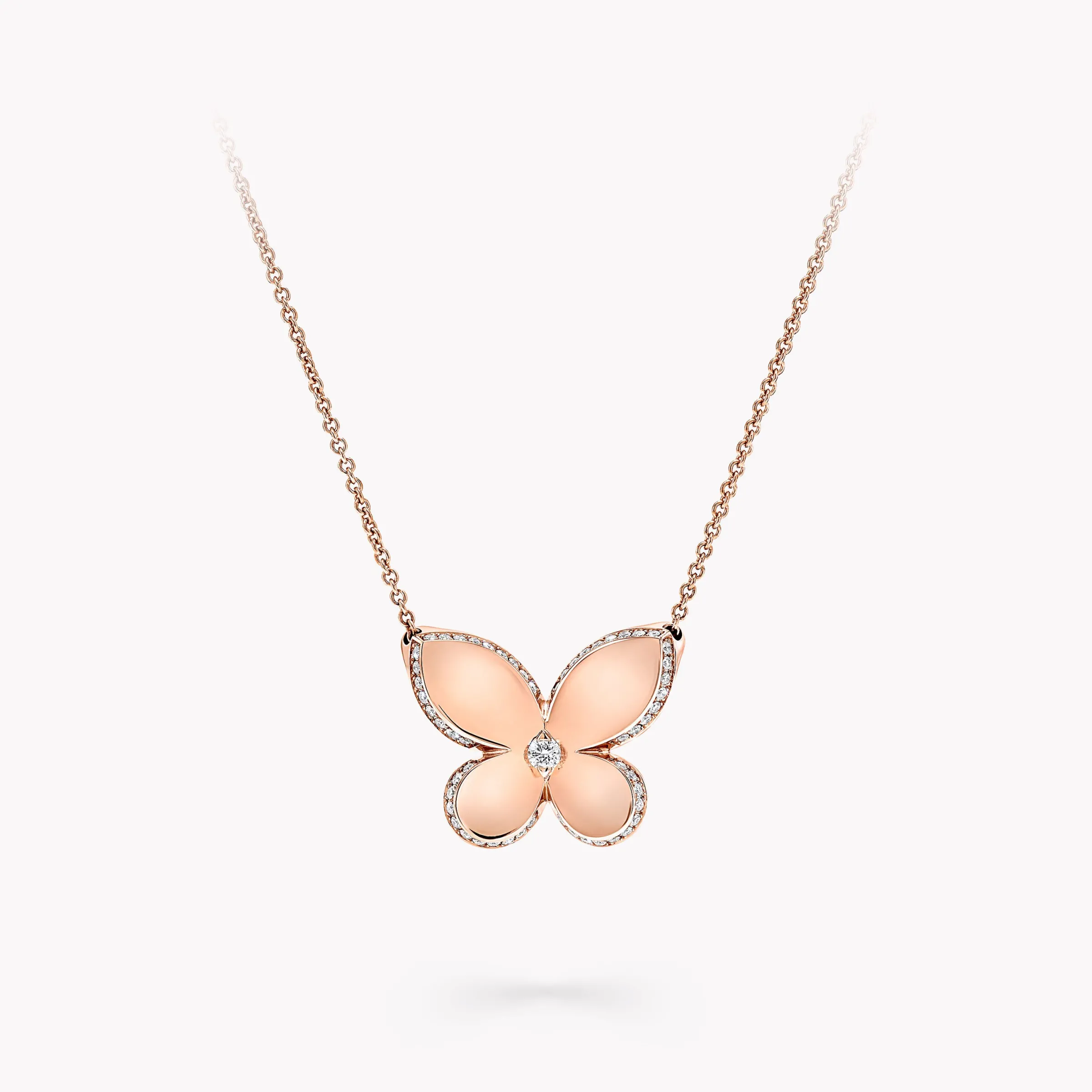 Graff Pavé Butterfly Pendant^ Rose Gold|Butterfly
