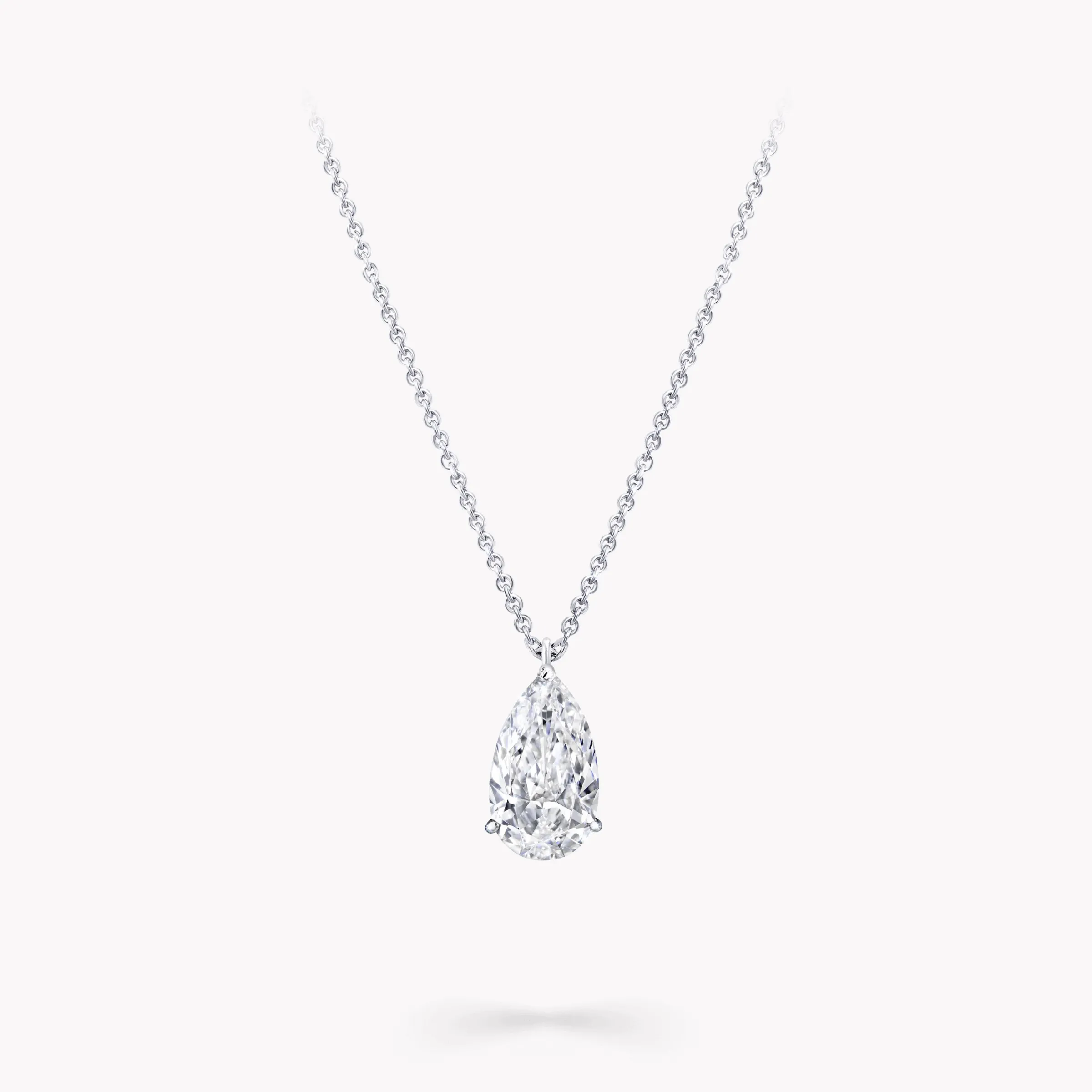 Graff Pear Shape Diamond Solitaire Pendant^ White Diamond|Classic Graff