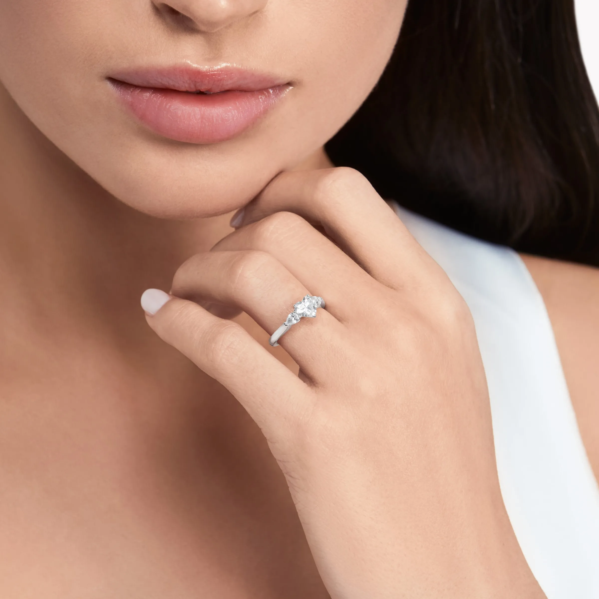 Graff Promise Heart Shape Diamond Engagement Ring^ Heart|Promise