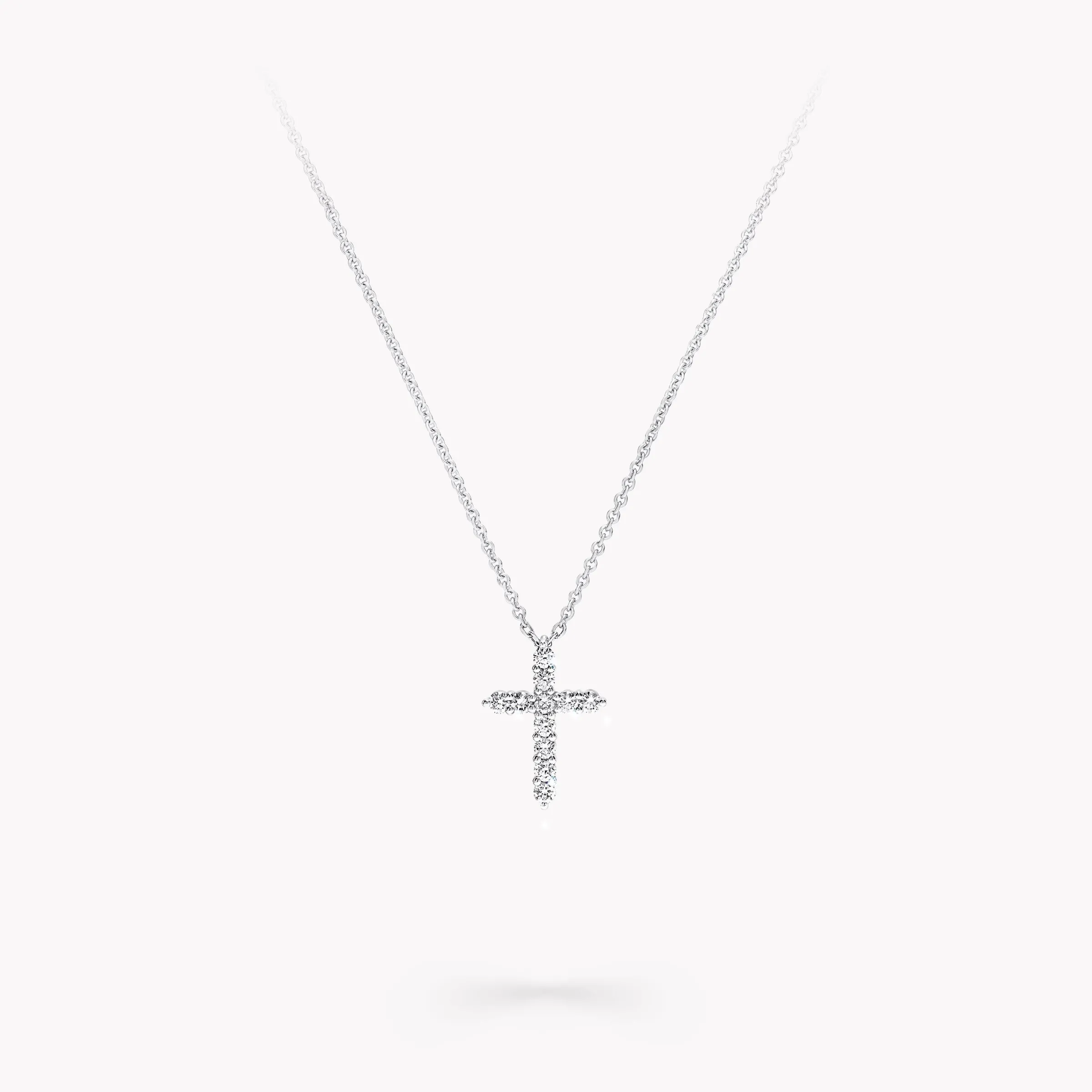 Graff Round Diamond Cross Petite Pendant^ Men's Jewelry|Necklaces & Pendants