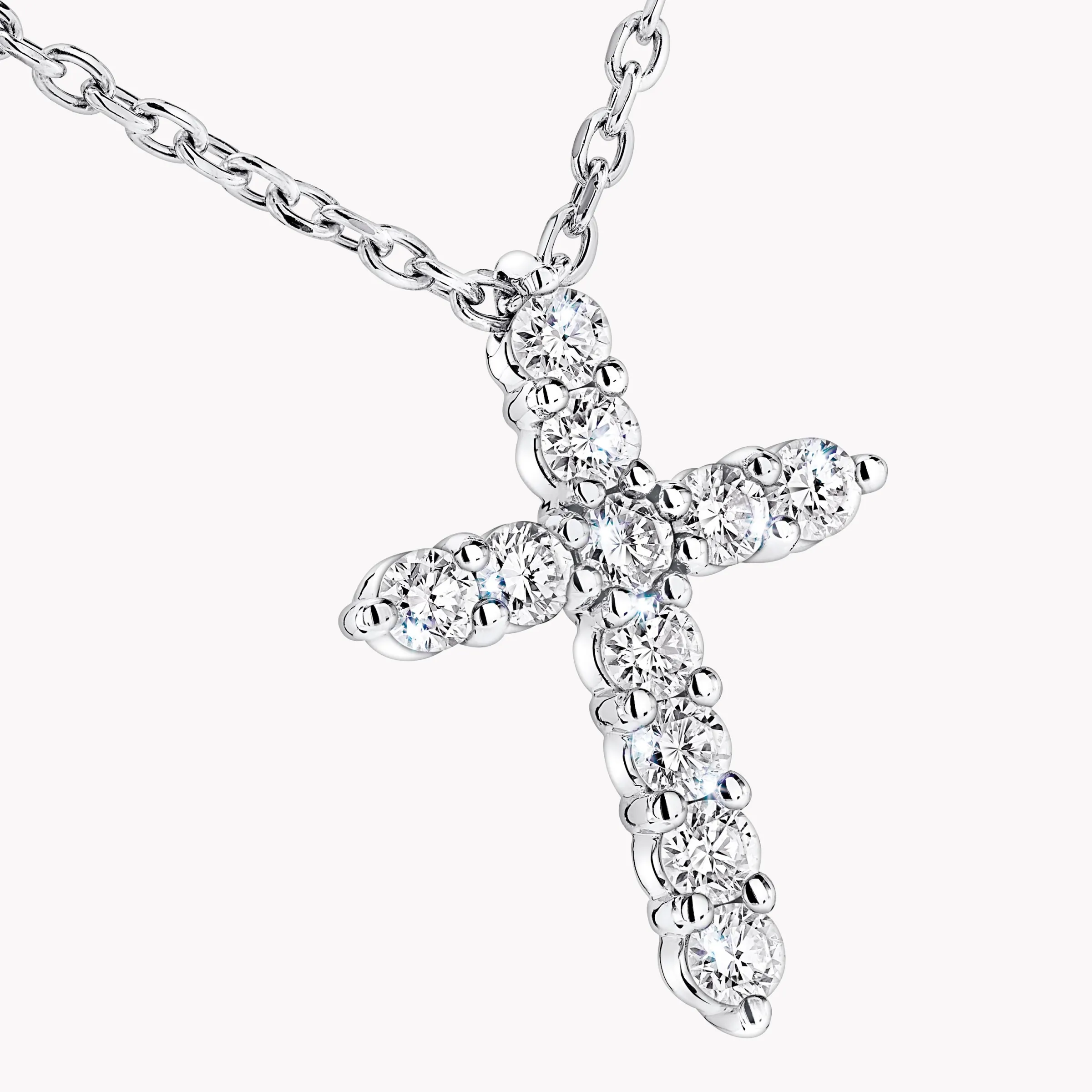 Graff Round Diamond Cross Petite Pendant^ Men's Jewelry|Necklaces & Pendants