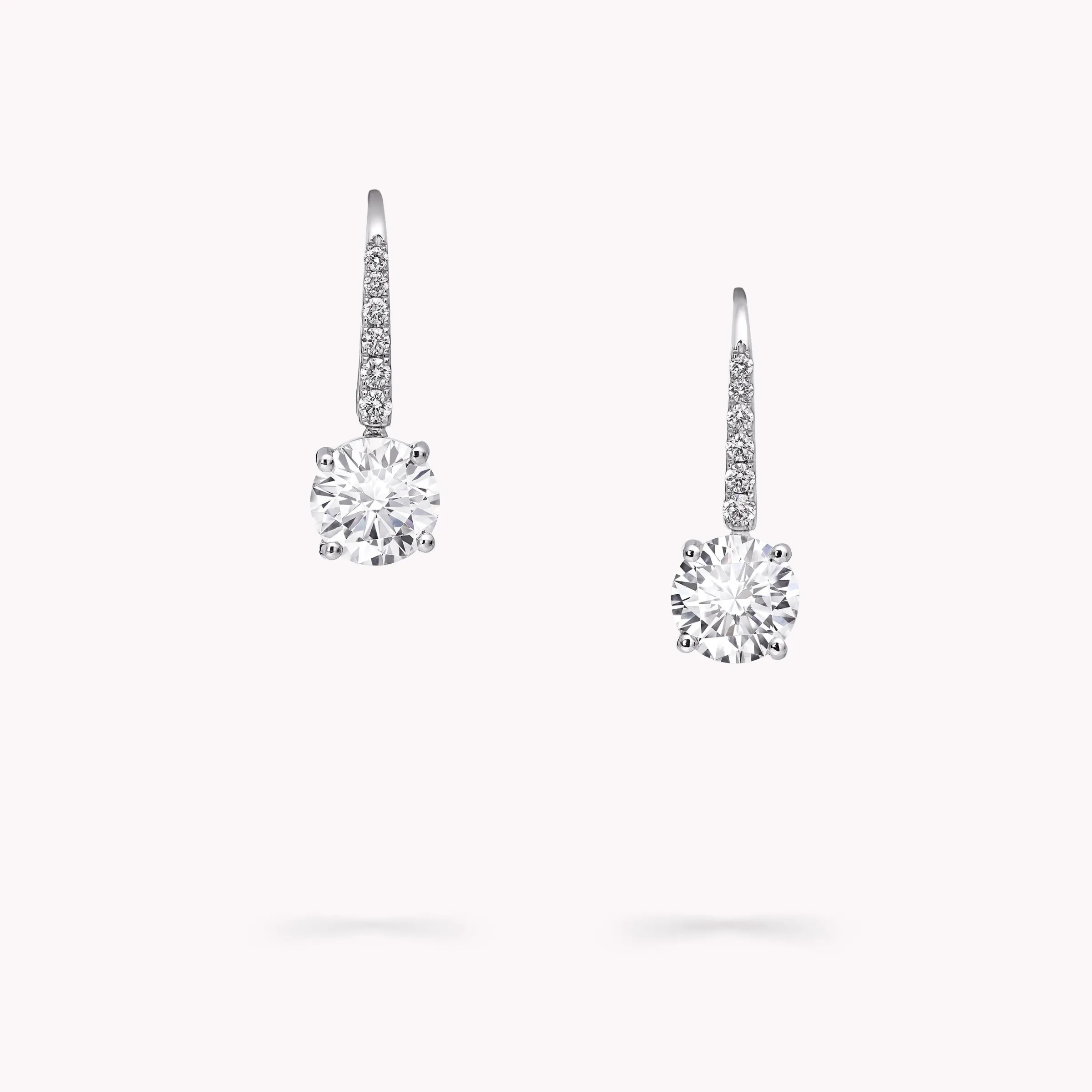 Graff Round Diamond Earrings^ Bridal Jewelry|White Diamond
