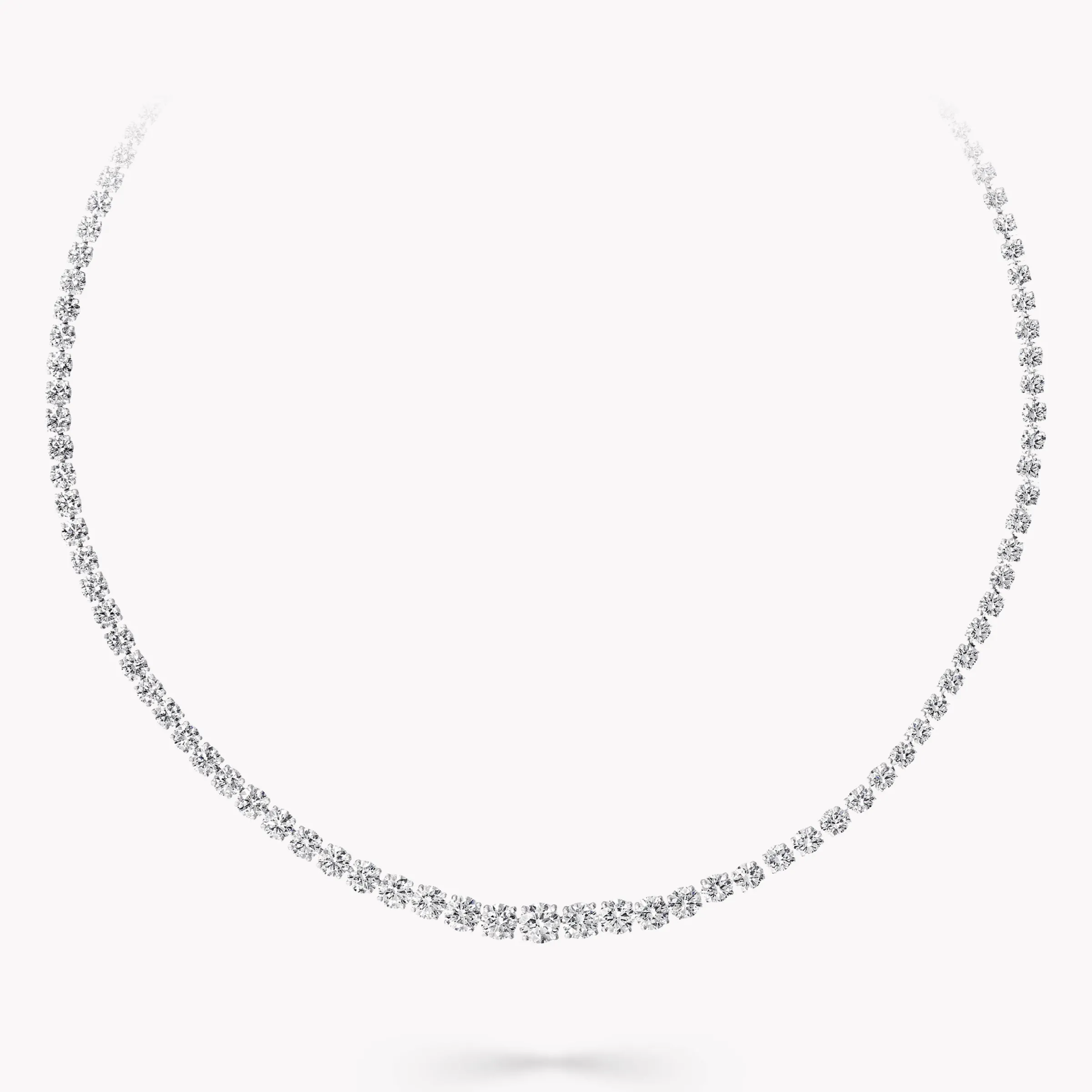 Graff Round Diamond Necklace^ Bridal Jewelry|White Diamond
