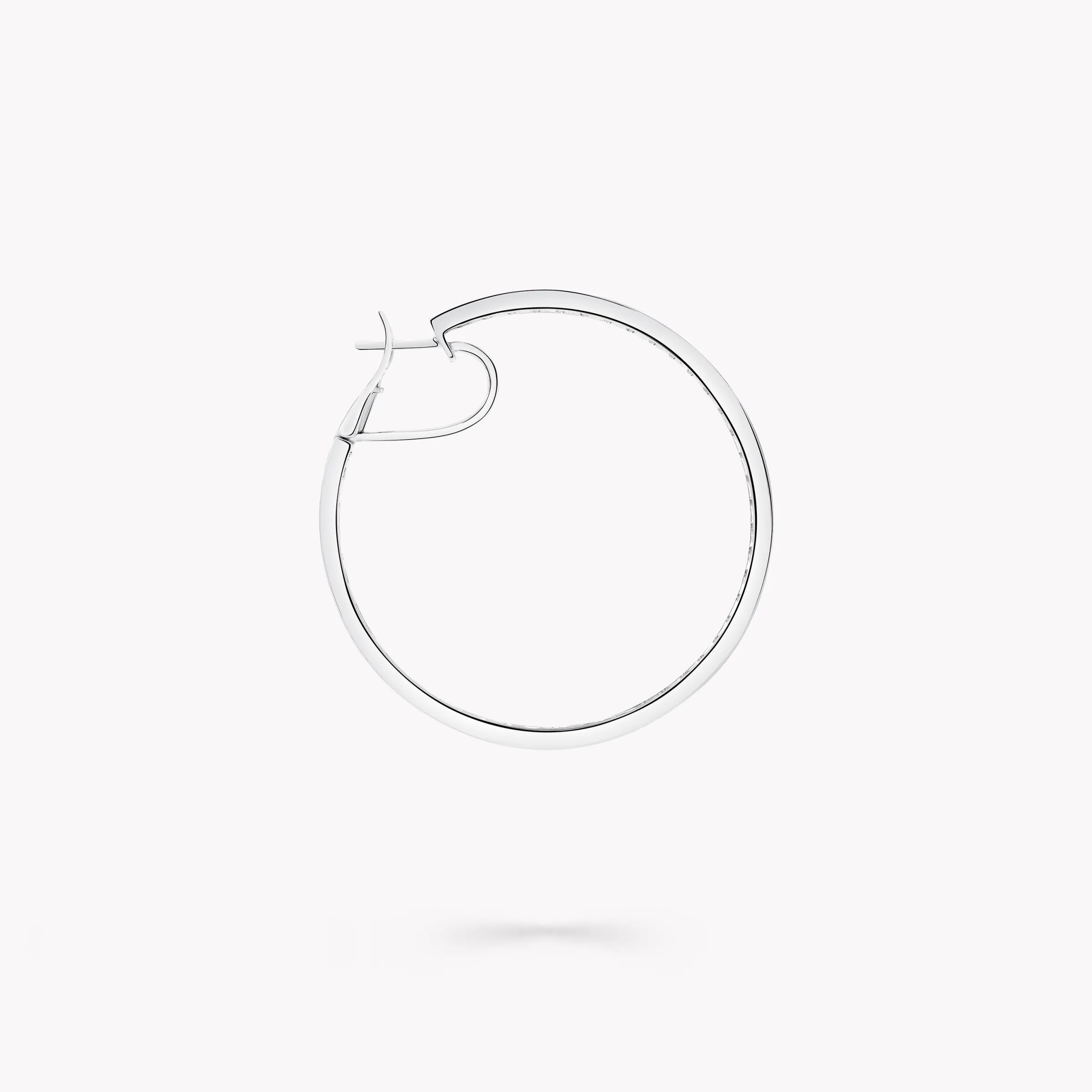 Graff Square Cut Diamond Hoop Earrings^ Bridal Jewelry|White Diamond
