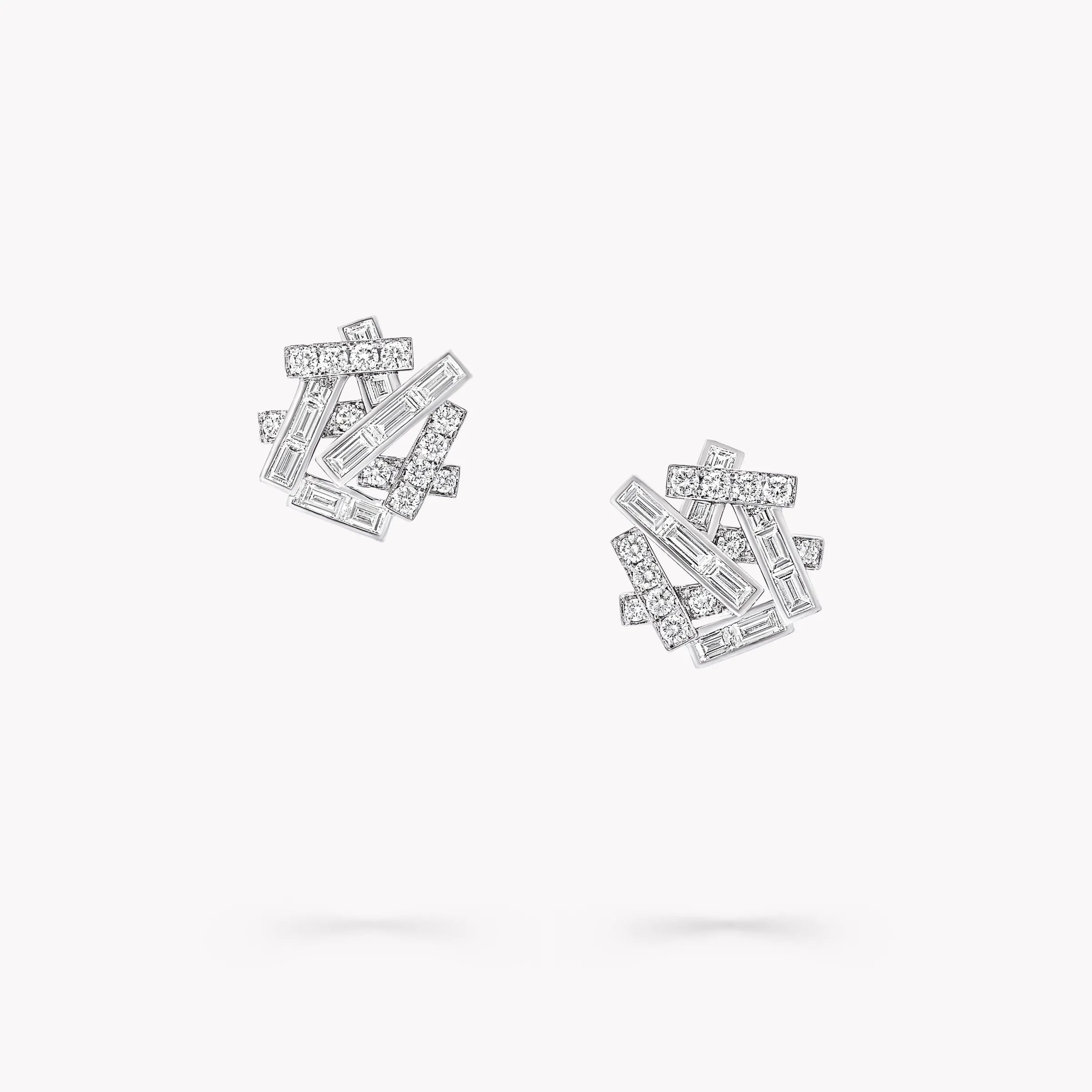 Graff Threads Diamond Stud Earrings^ White Gold|Threads