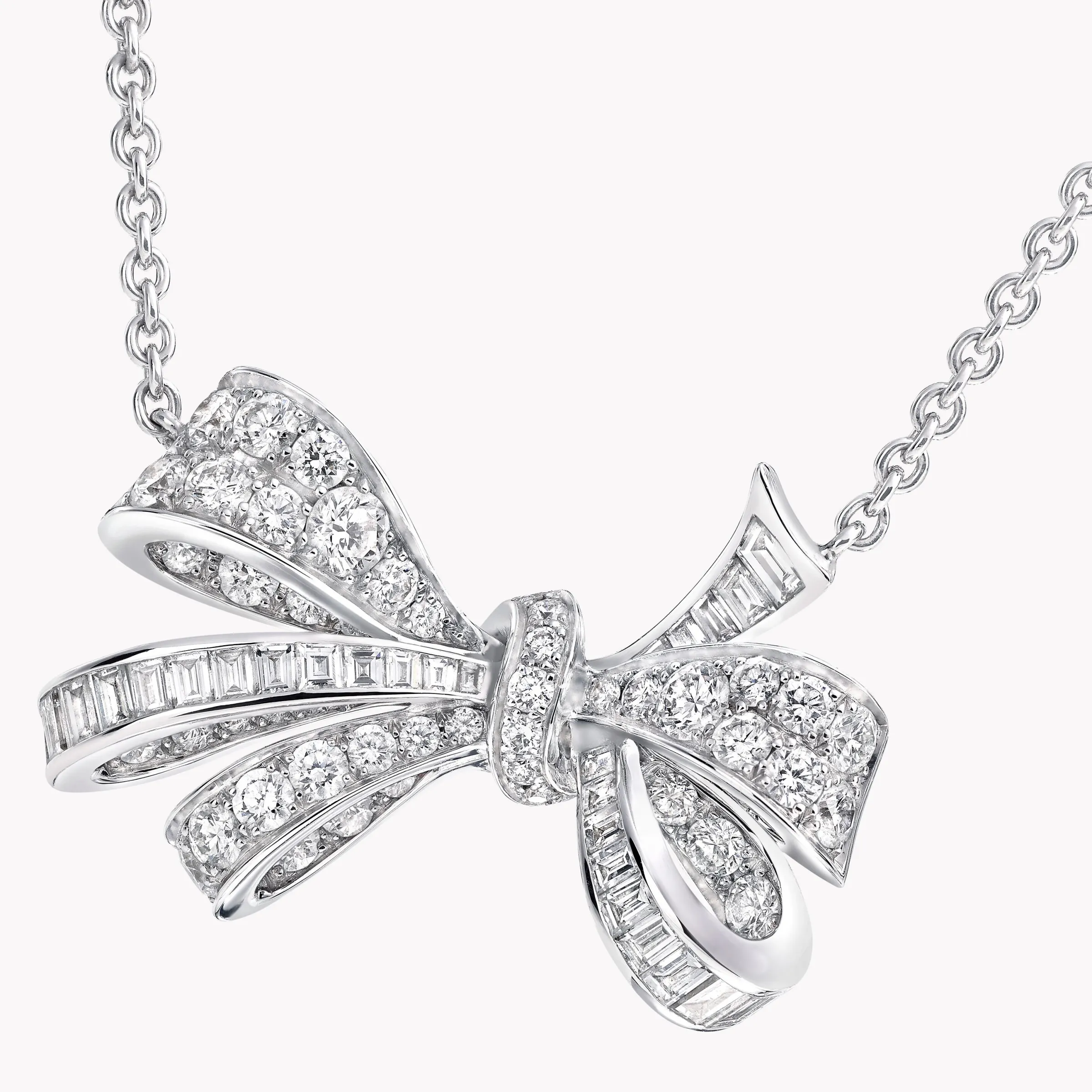 Graff Tilda’s Bow Classic Diamond Pendant^ White Gold|White Diamond