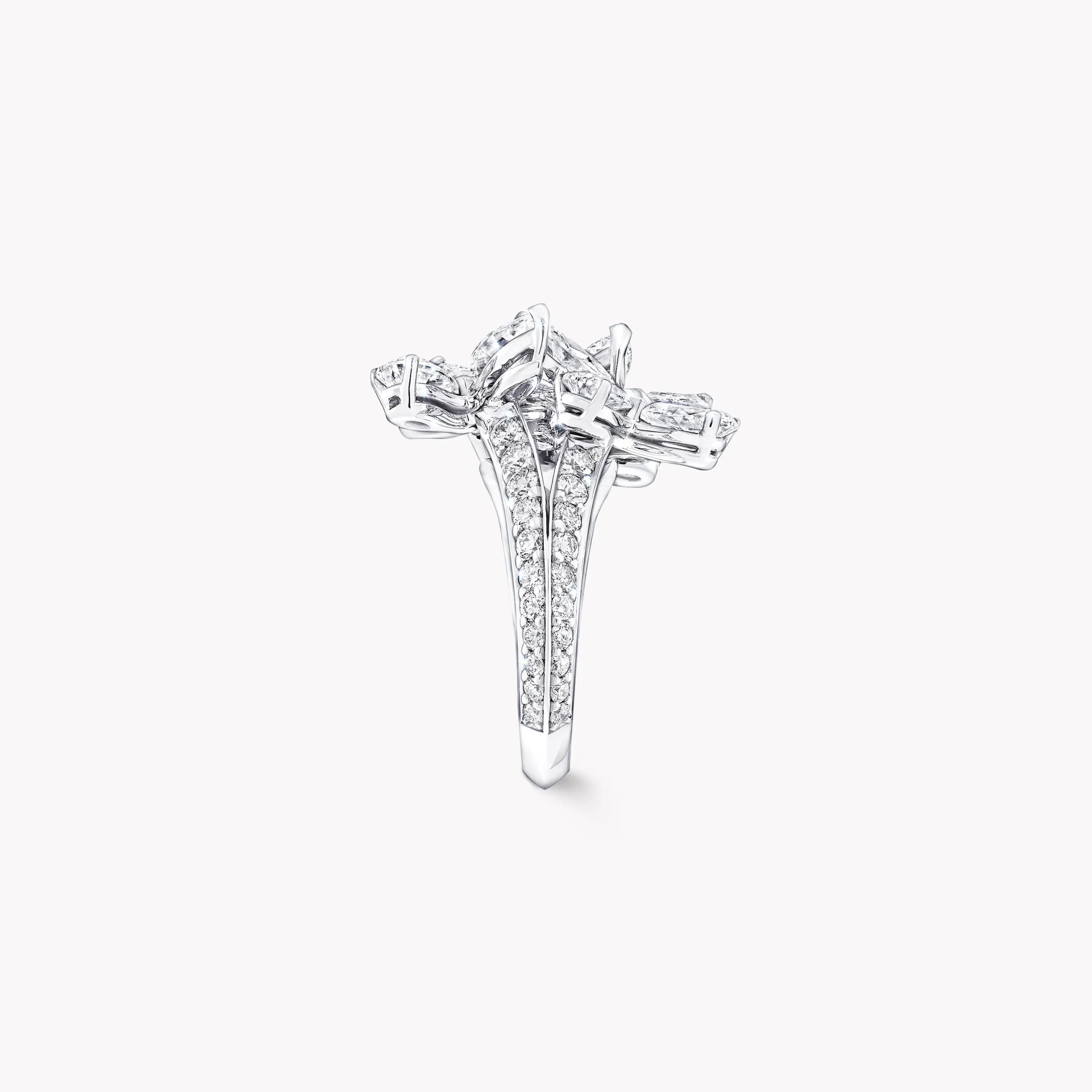 Graff Triple Classic Butterfly Diamond Ring^ White Diamond|Butterfly