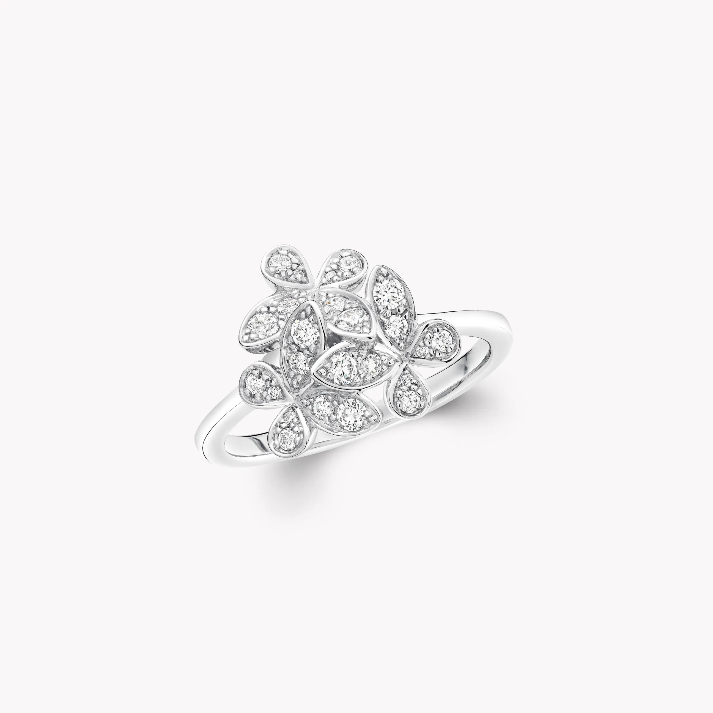 Graff Triple Pavé Butterfly Diamond Mini Ring^ Butterfly|Rings