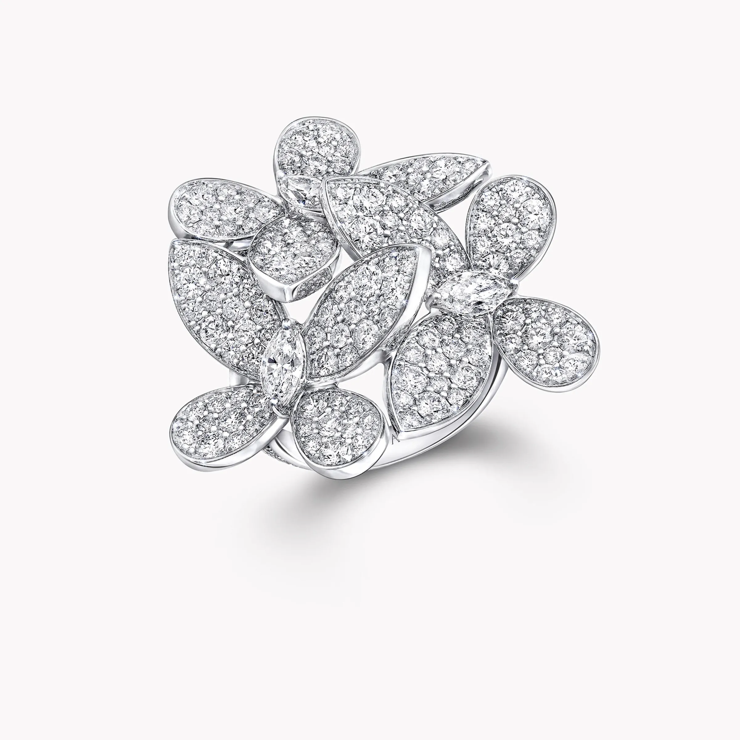 Graff Triple Pavé Butterfly Diamond Ring^ Butterfly|Rings