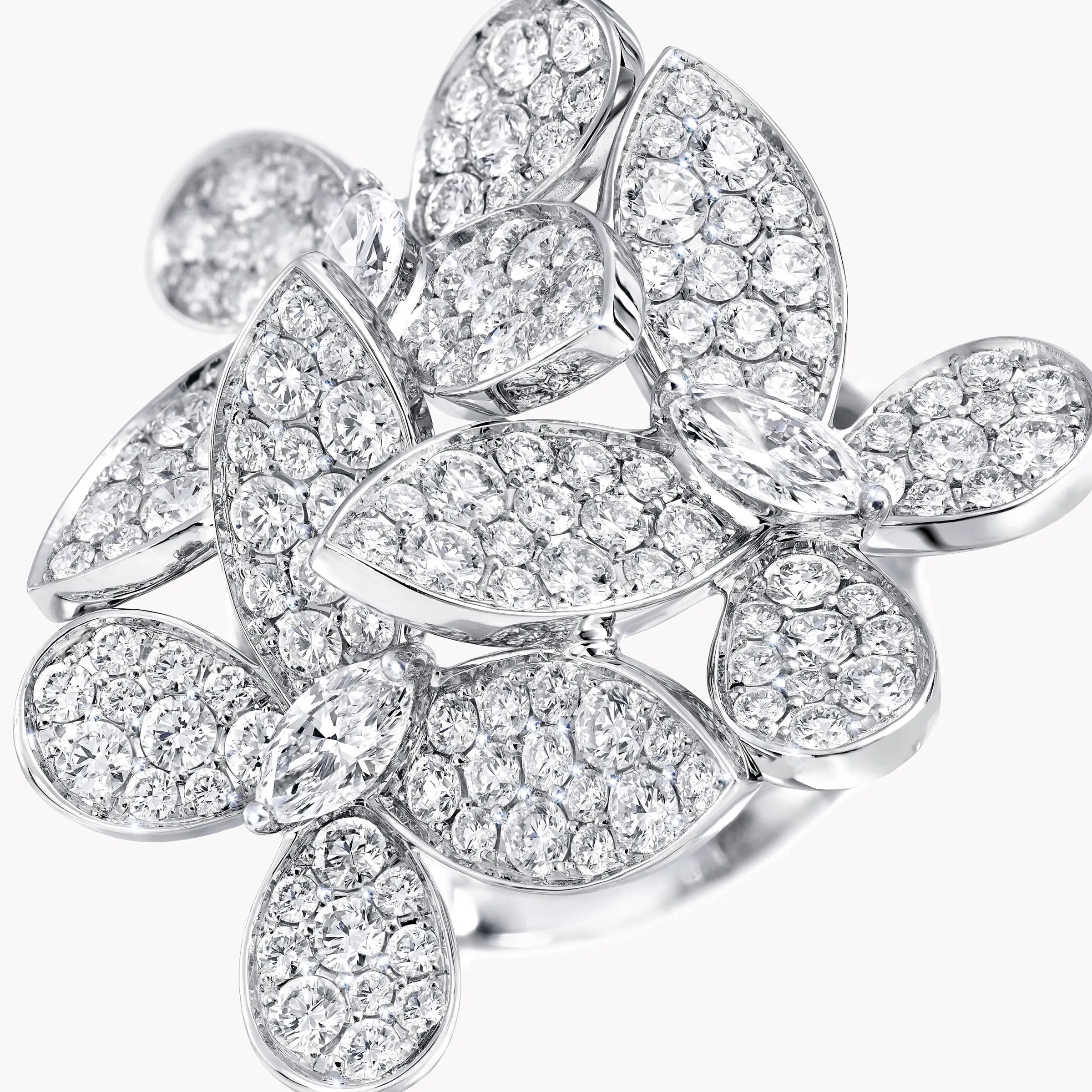 Graff Triple Pavé Butterfly Diamond Ring^ Butterfly|Rings