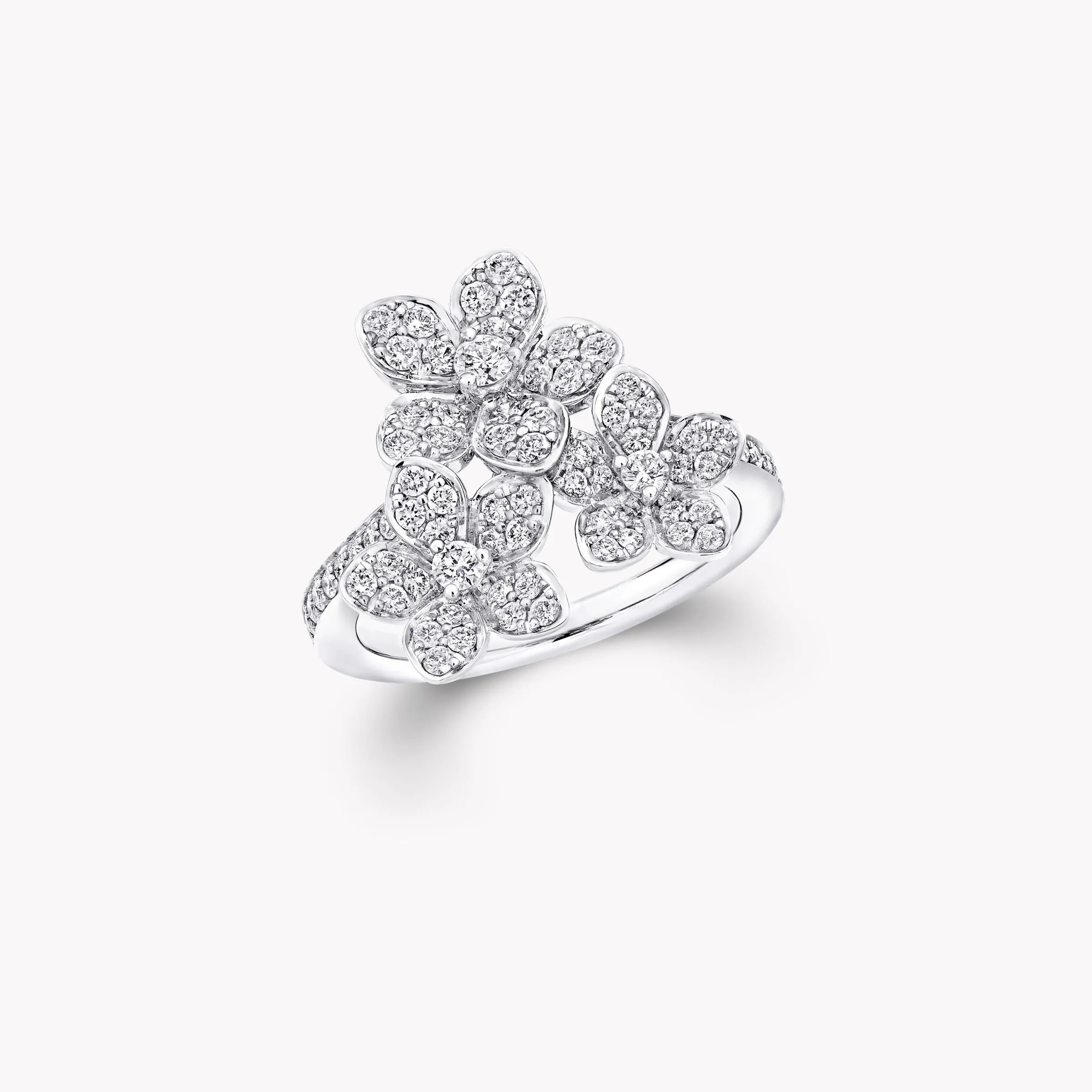 Graff Wild Flower Diamond Cluster Ring^ White Gold|Wild Flower