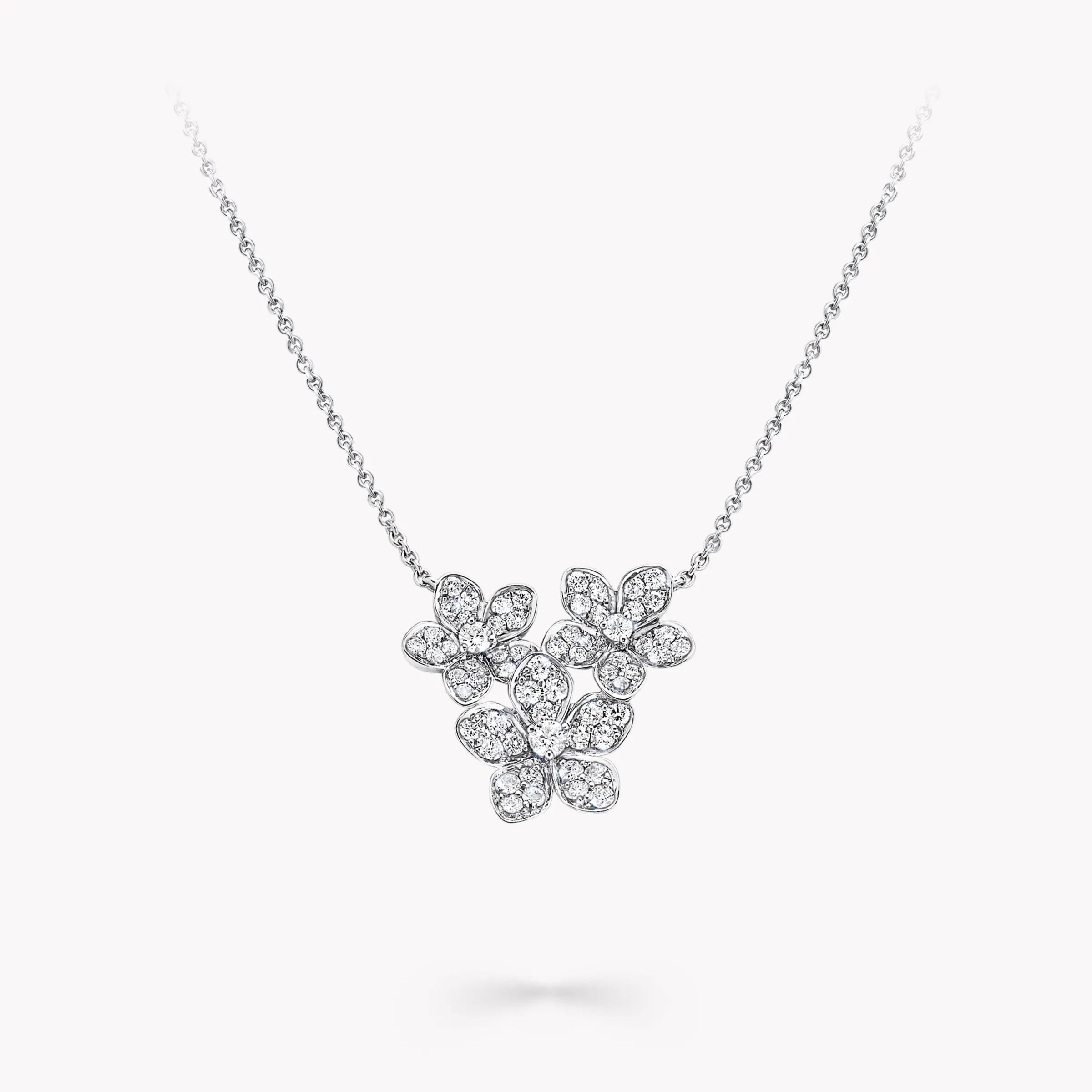 Graff Wild Flower Diamond Cluster Pendant^ White Gold|Wild Flower