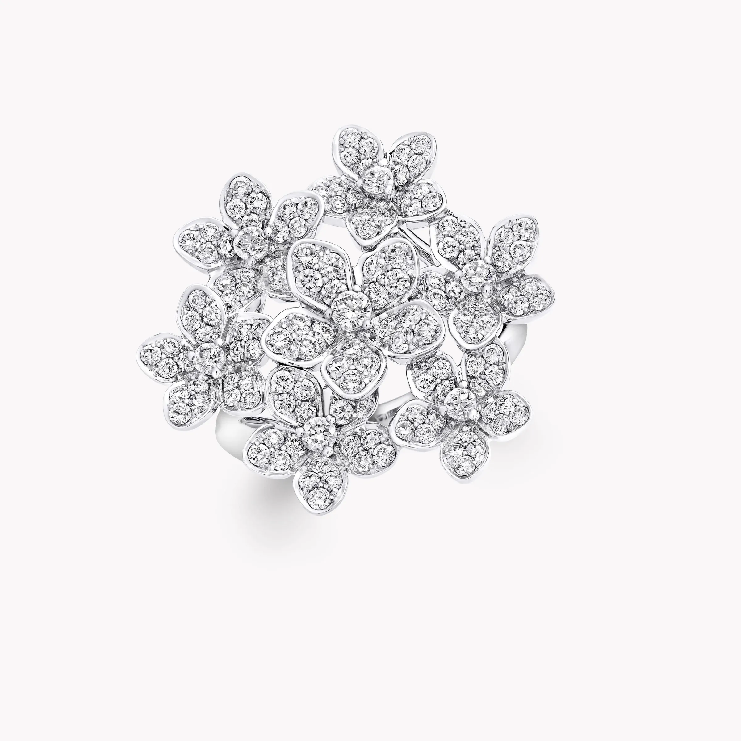 Graff Wild Flower Large Diamond Cluster Ring^ Wild Flower|Rings