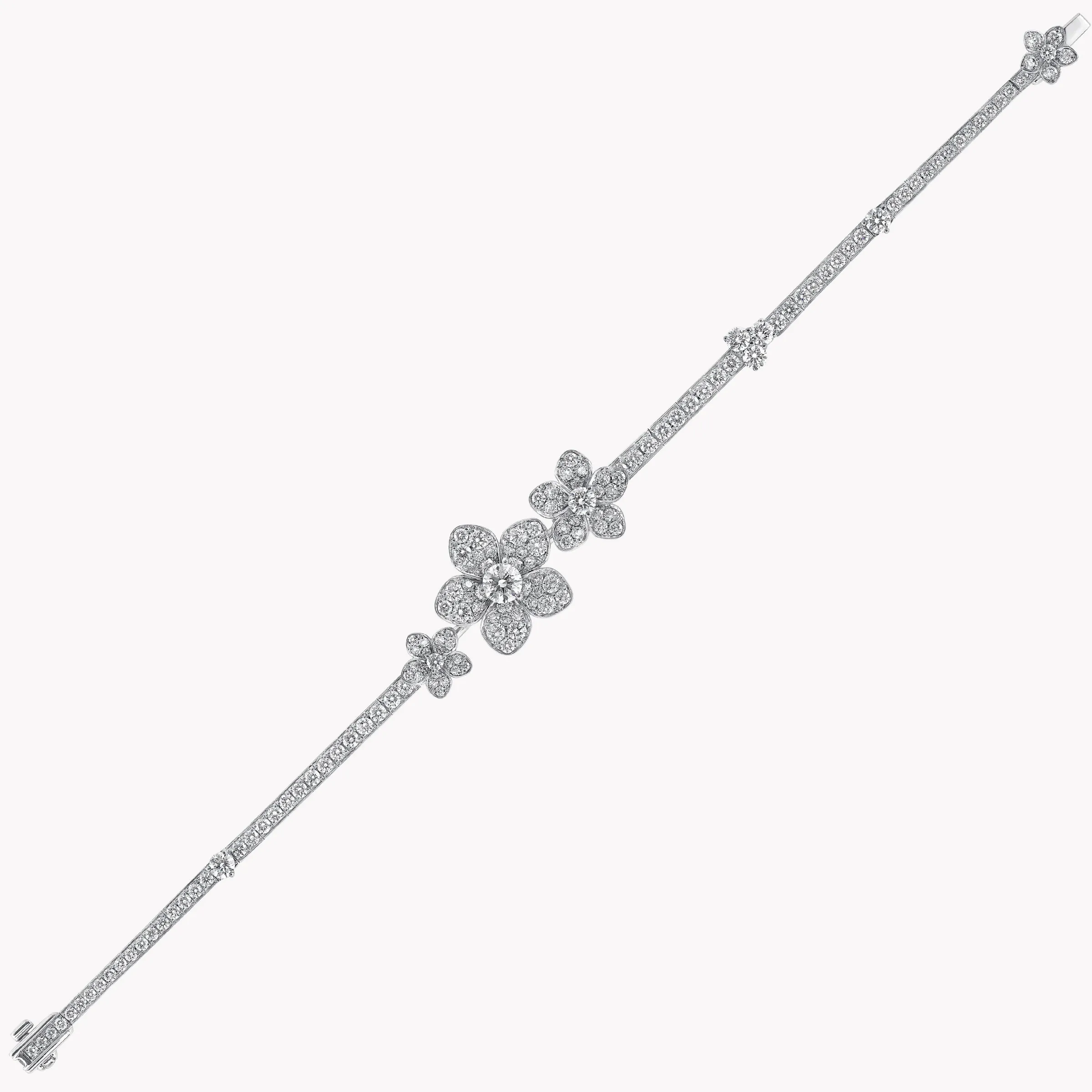 Graff Wild Flower Pavé Diamond Bracelet^ Bridal Jewelry|White Gold